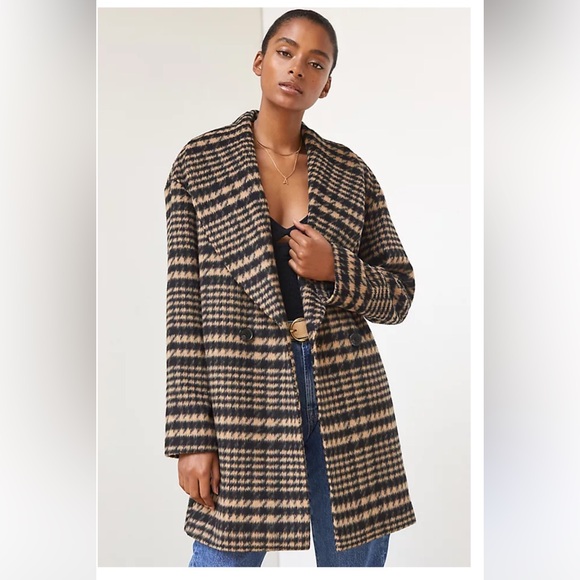 Anthropologie Avec Les Filles Houndstooth Coat - Picture 3 of 16